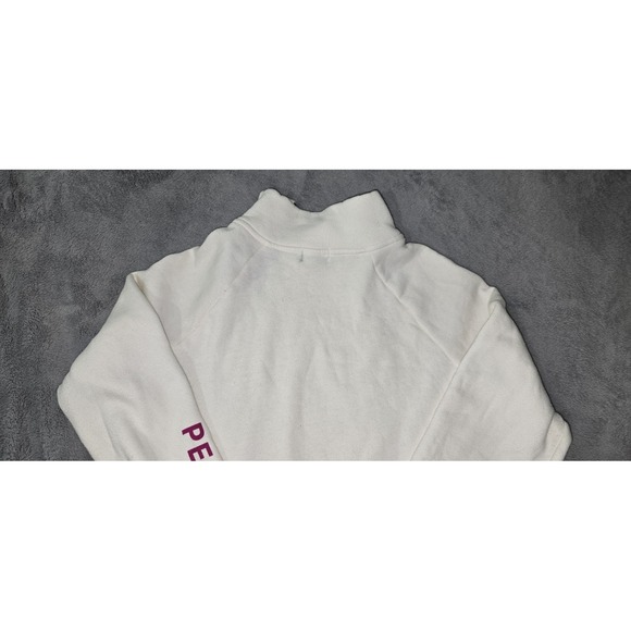 Peloton White Pullover Side Zip Sweatshirt Size Large - Picture 13 of 14